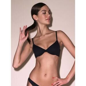 Fleur Du Mal Le Stretch Multifit Micro Balconette Bra in Black Size 36B NWT